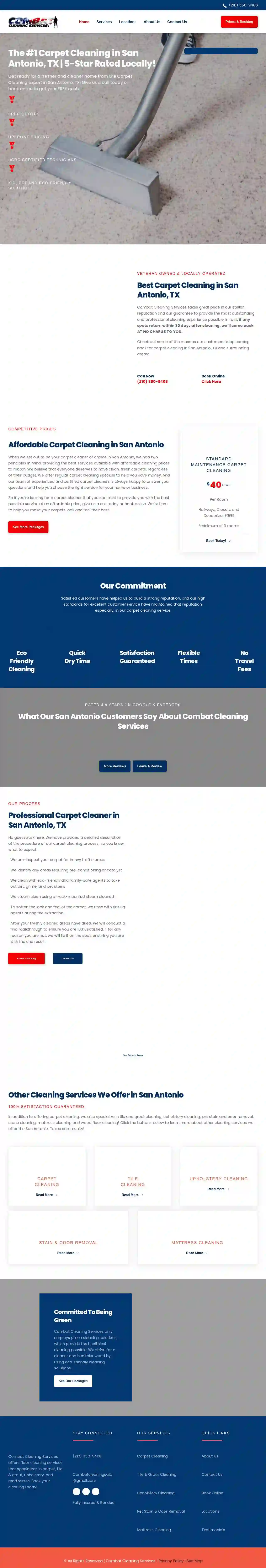 Combat Cleaning Services - Carpet, Tile & Grout and Upholstery Cleaning