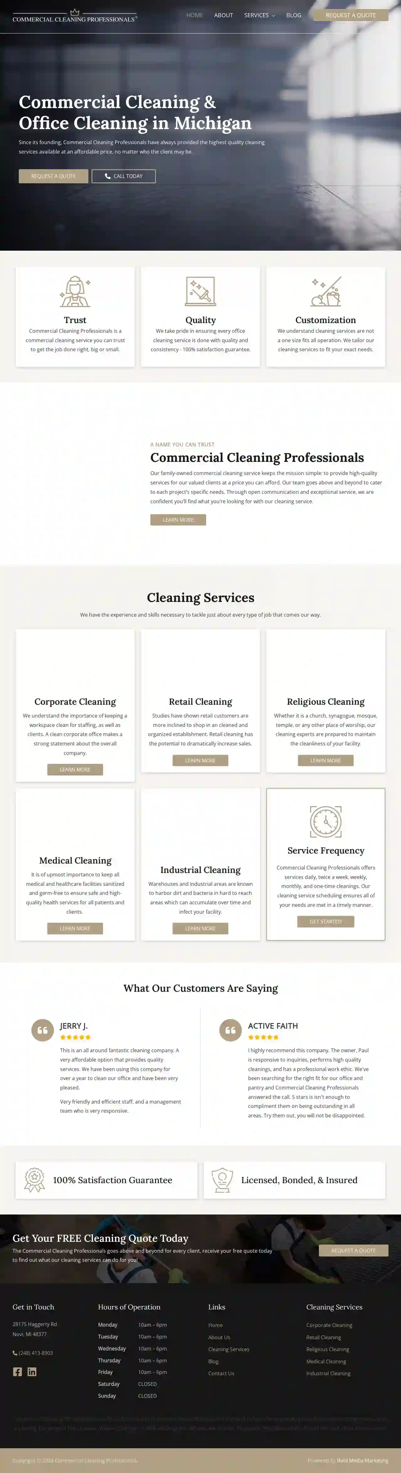 Commercial Cleaning Professionals