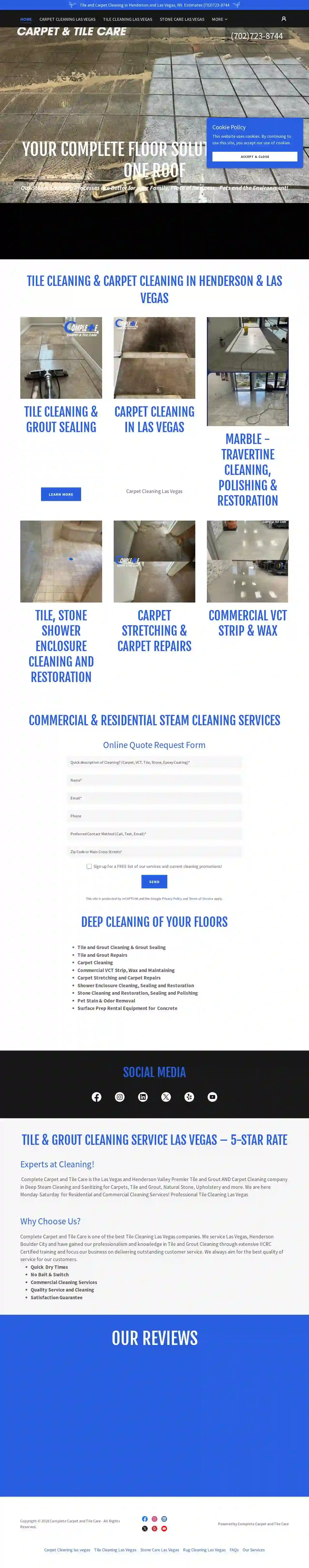 Complete Carpet and Tile Care Las Vegas