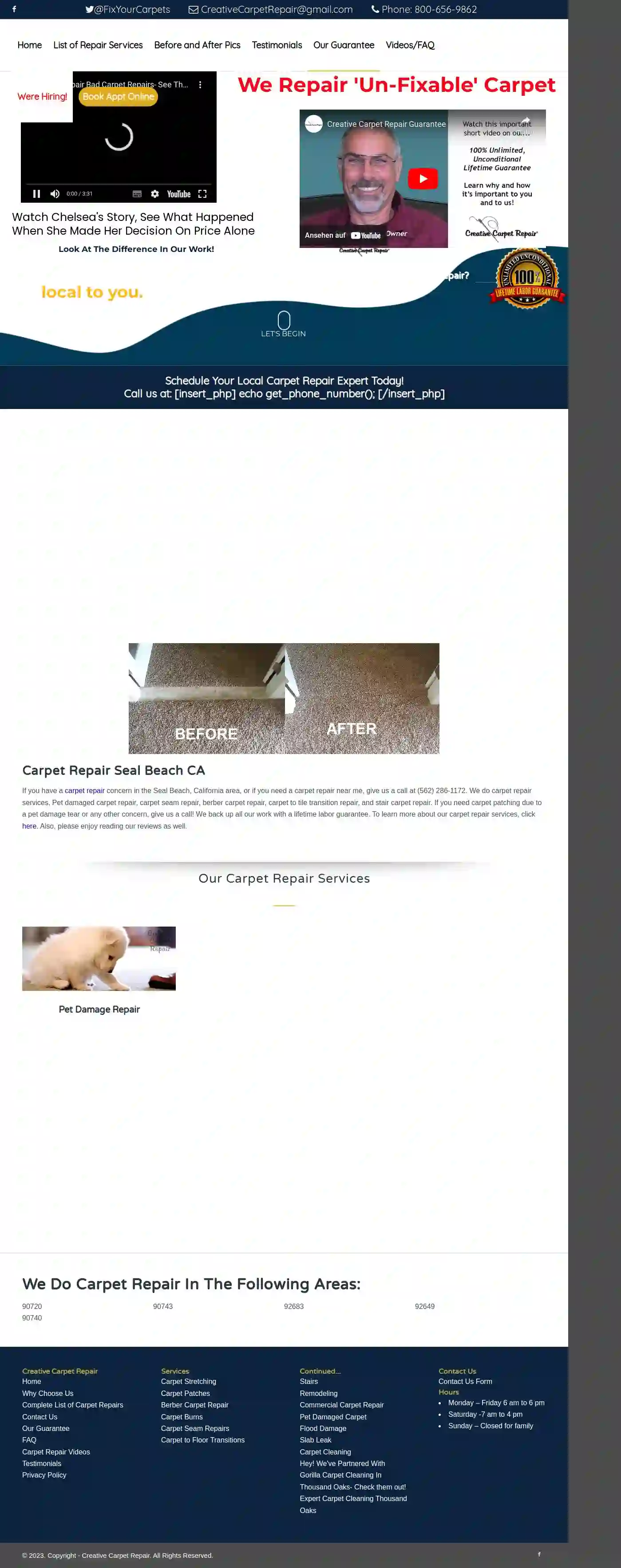 Seal Beach Carpet Repair & Cleaning