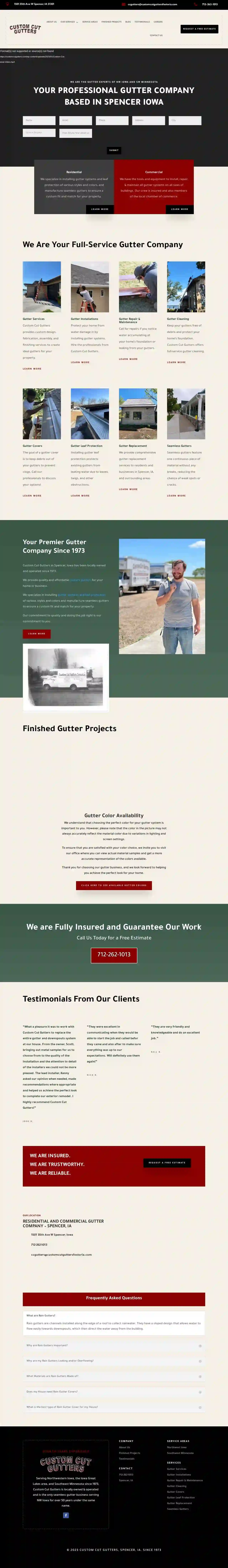 Custom Cut Gutters