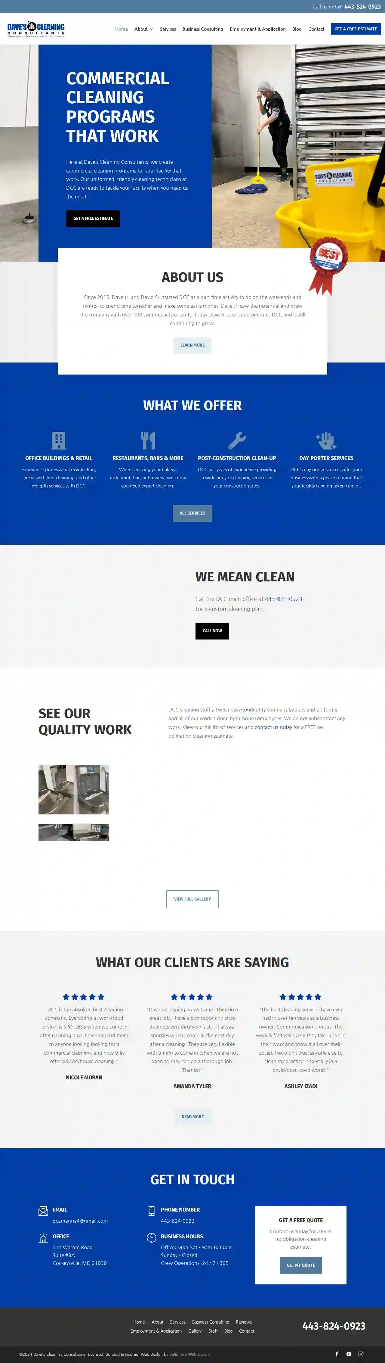 Dave's Cleaning Consultants Commercial and Janitorial LLC