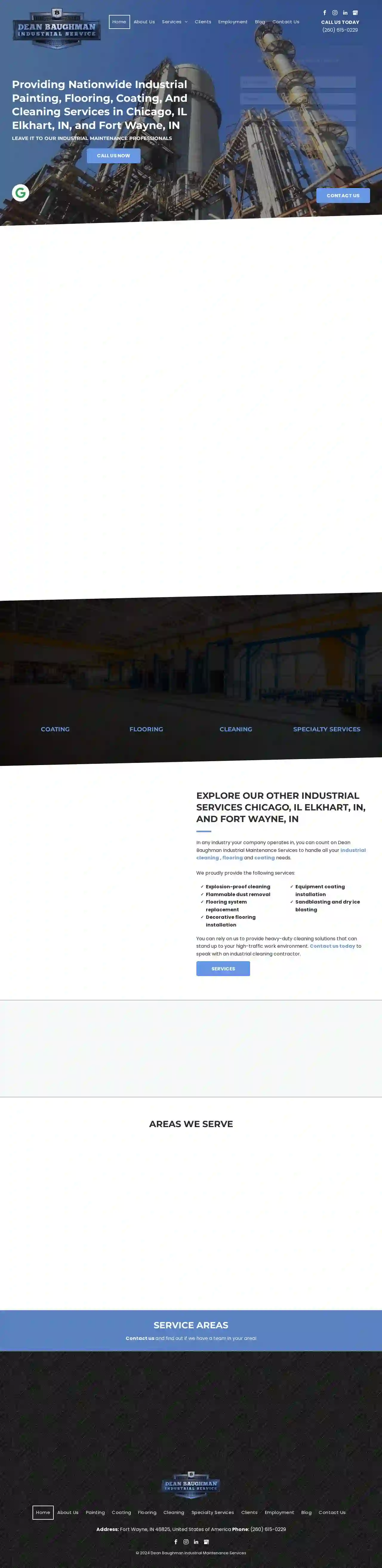 Dean Baughman Industrial Services - Industrial Painting, Coating, & Cleaning Services