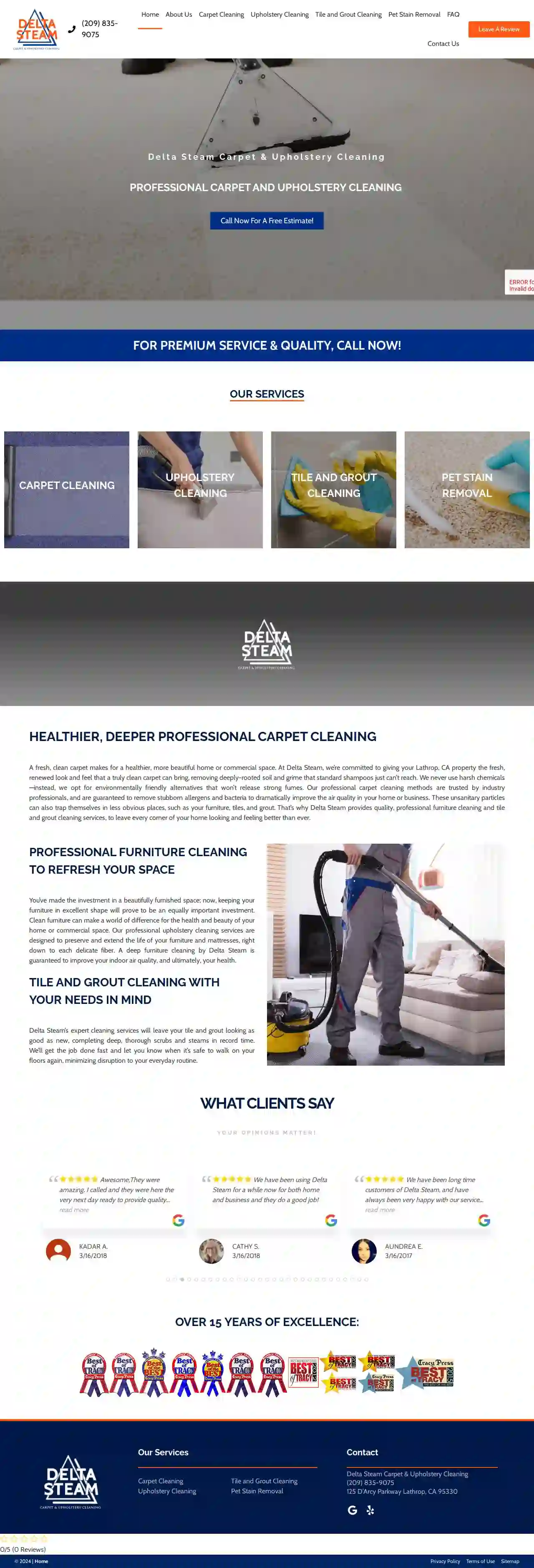 Delta Steam Carpet & Upholstery Cleaning