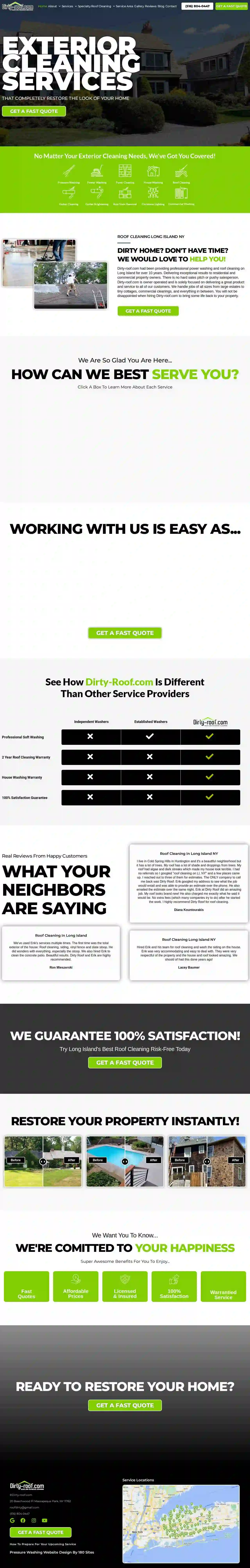 Dirty-Roof.com Roof Cleaning & Pressure Washing Service