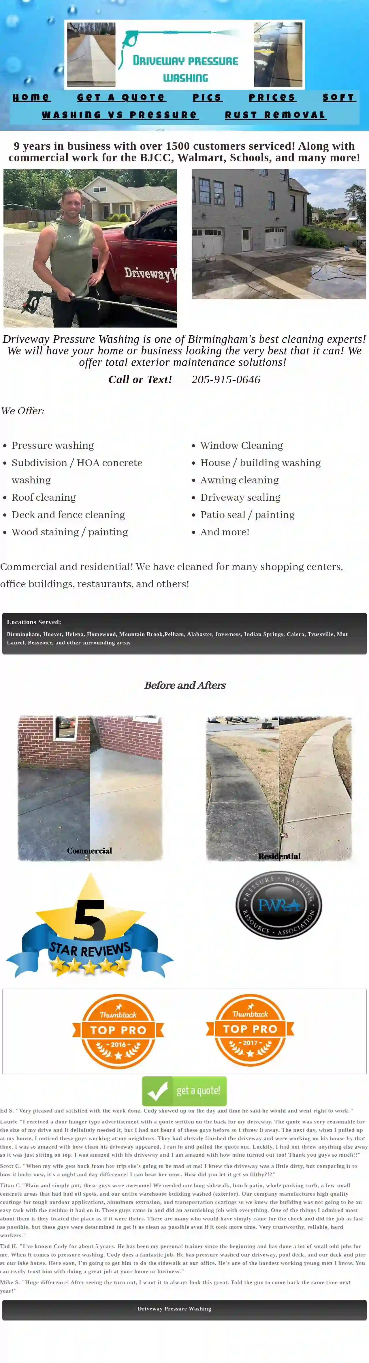 Driveway Pressure Washing