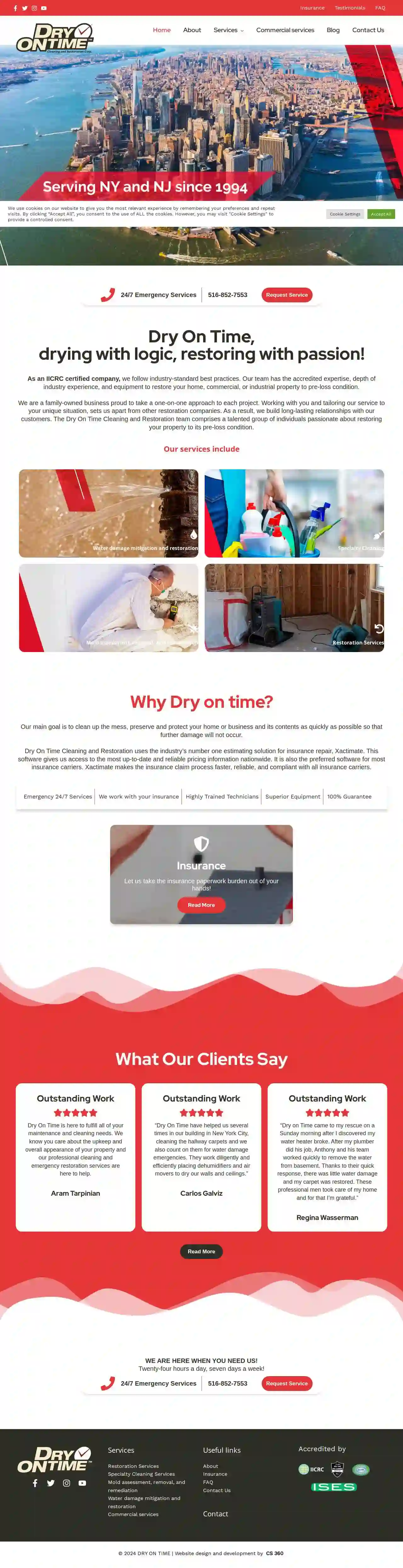 Dry On Time Cleaning and Restoration