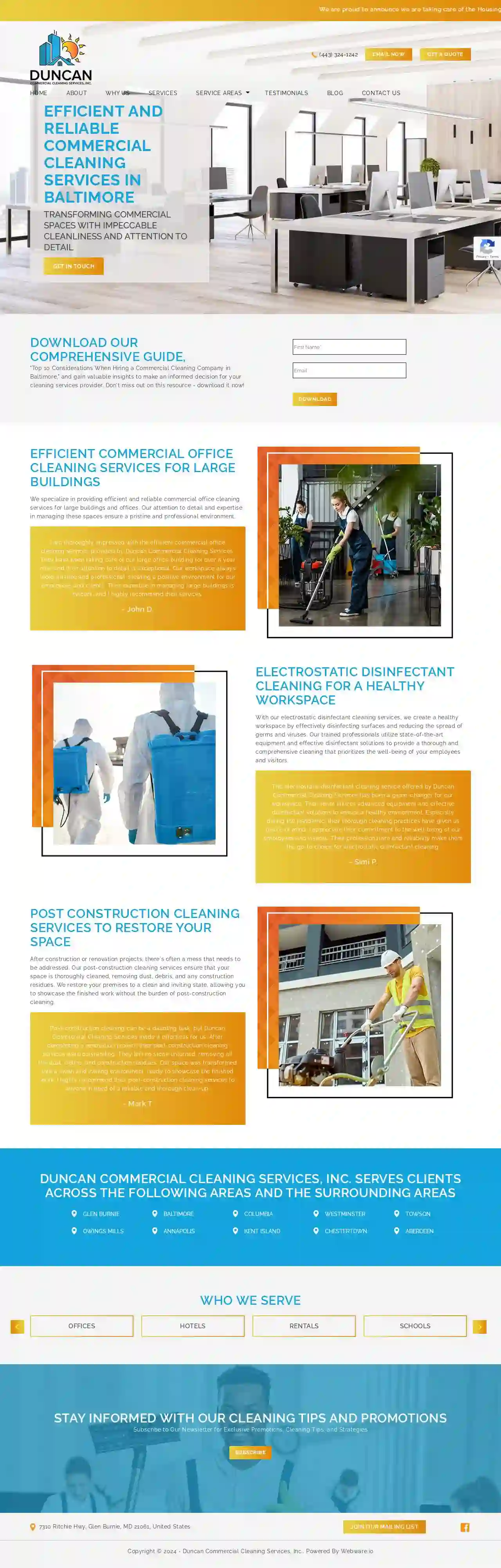 Duncan Commercial Cleaning Services, Inc.