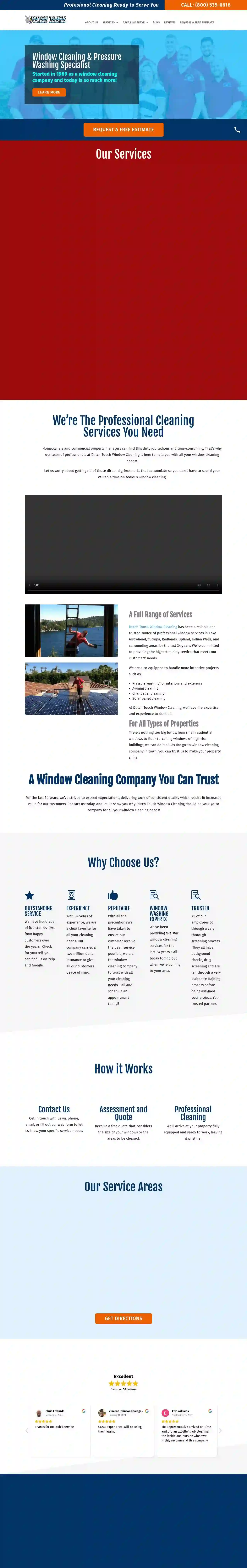 Dutch Touch Window Cleaning - Lake Arrowhead