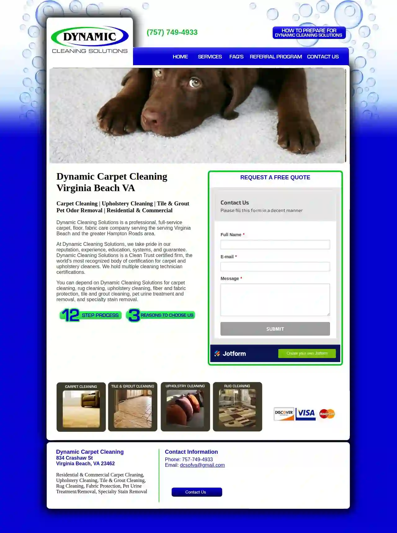 Dynamic Carpet Cleaning in Virginia Beach VA