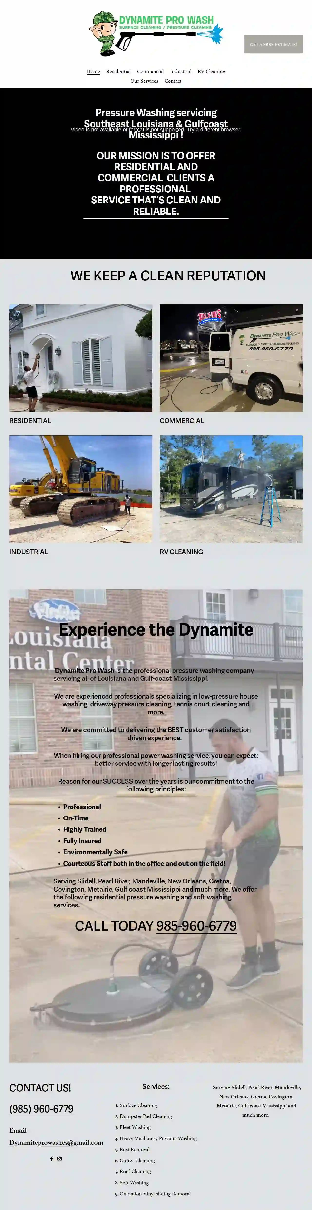 Dynamite Pro wash