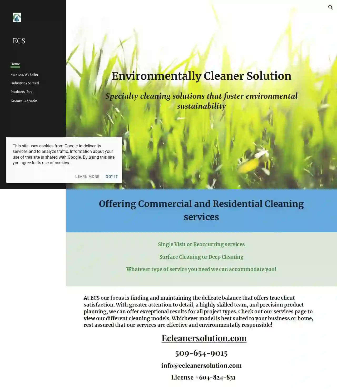 Environmentally Cleaner Solution