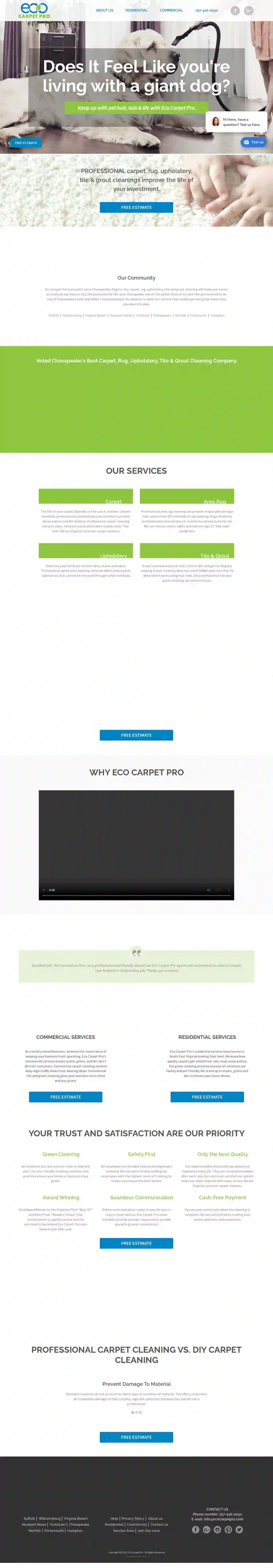 Eco Carpet Pro Cleaning - Chesapeake