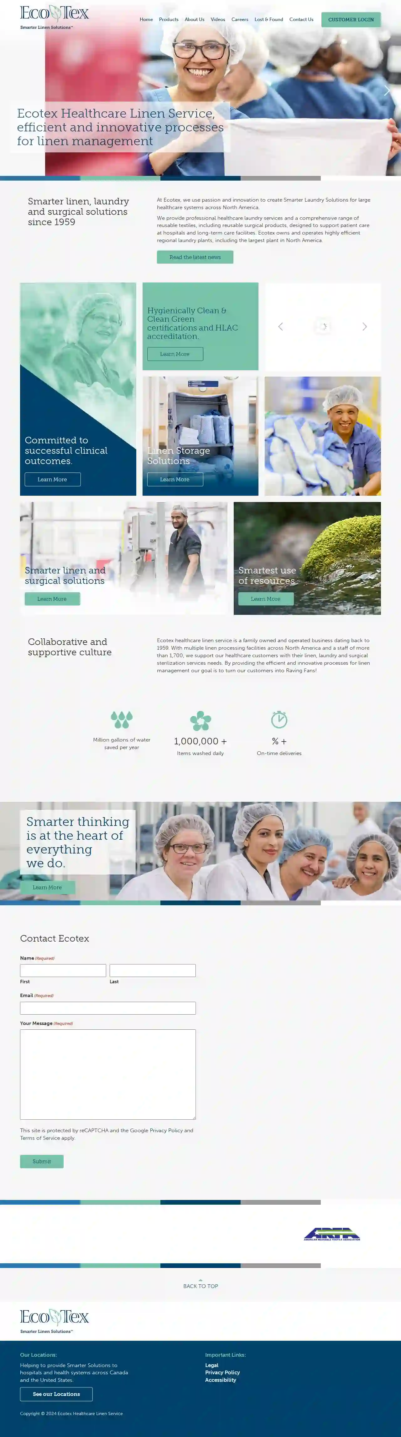 Ecotex – Healthcare Laundry Services, New Mexico