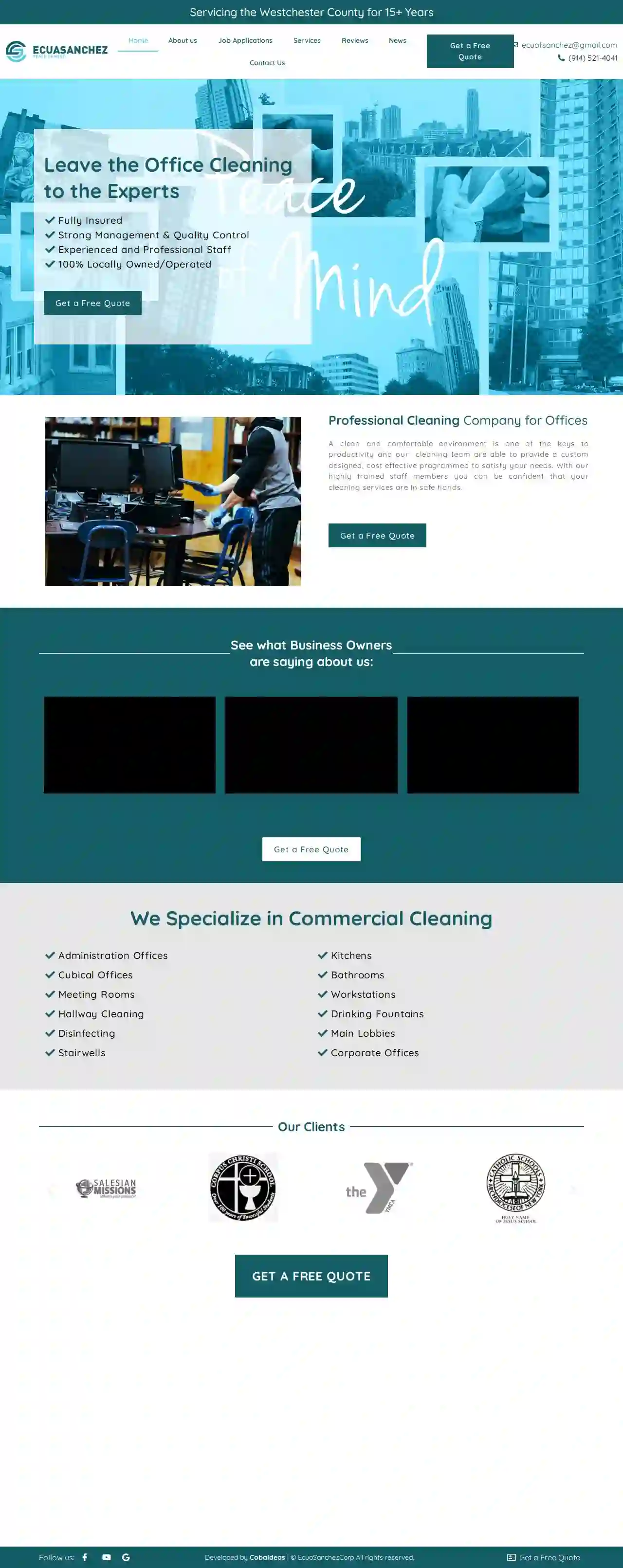 Commercial/Residential Cleaning Services - EcuaSanchez Corp.