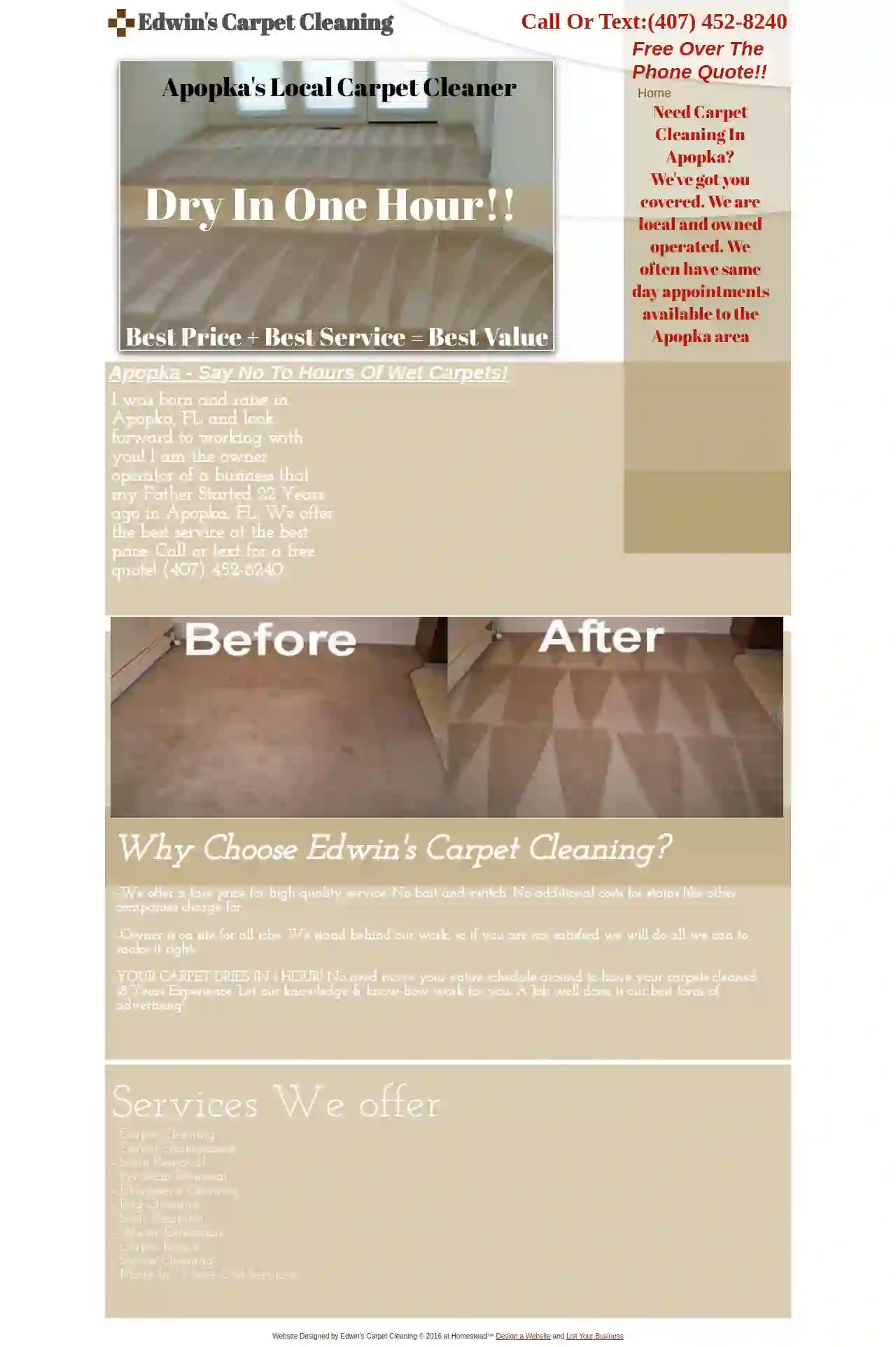 Edwin's Apopka Carpet Cleaning