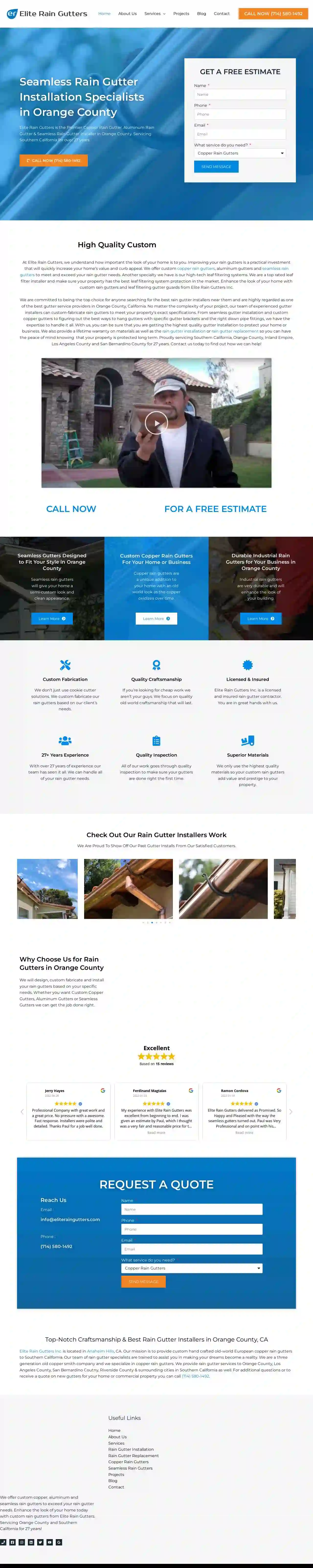 Elite Rain Gutters Inc.