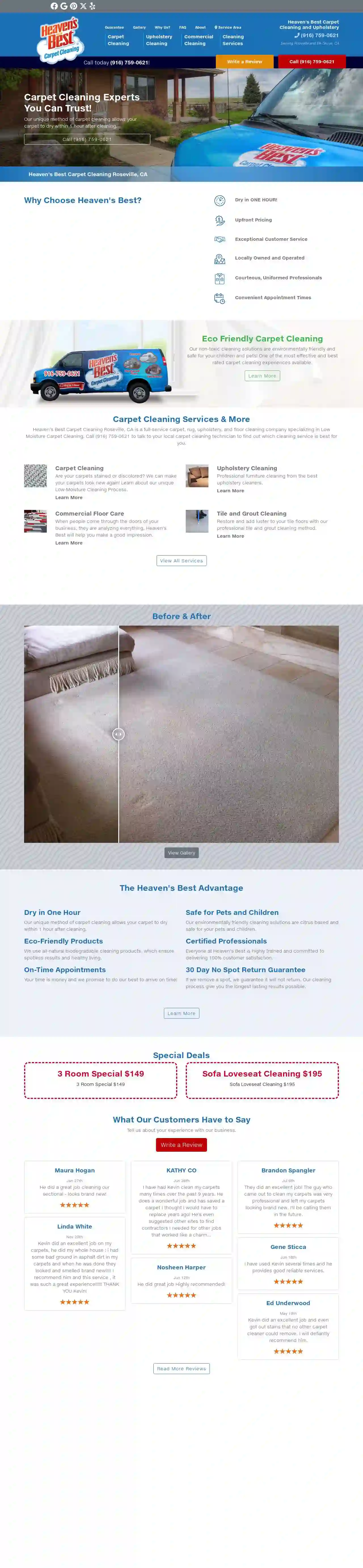 Heaven's Best Carpet Cleaning Elk Grove