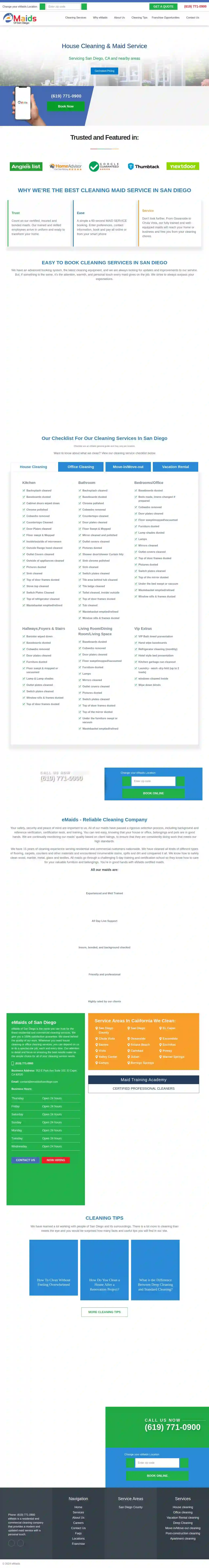 eMaids Cleaning Services San Diego