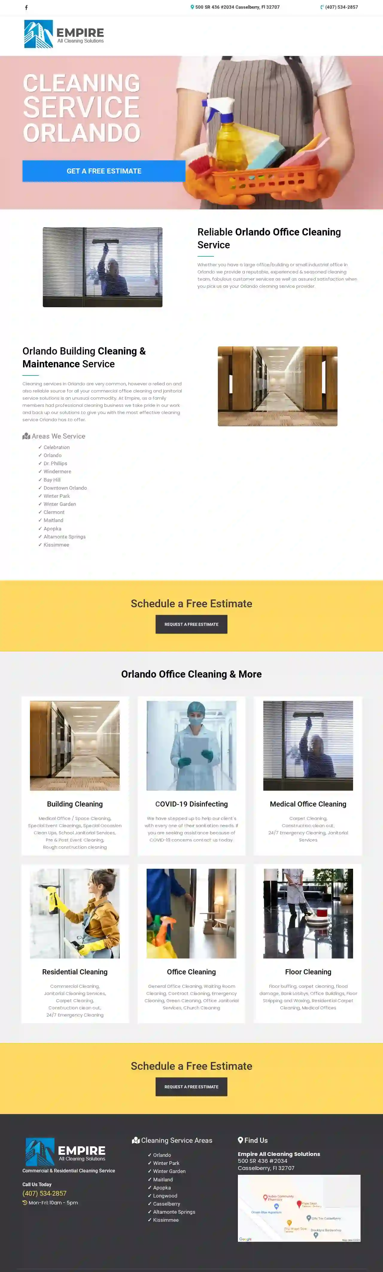 Empire All Cleaning Solutions | Orlando Commercial Cleaning Service