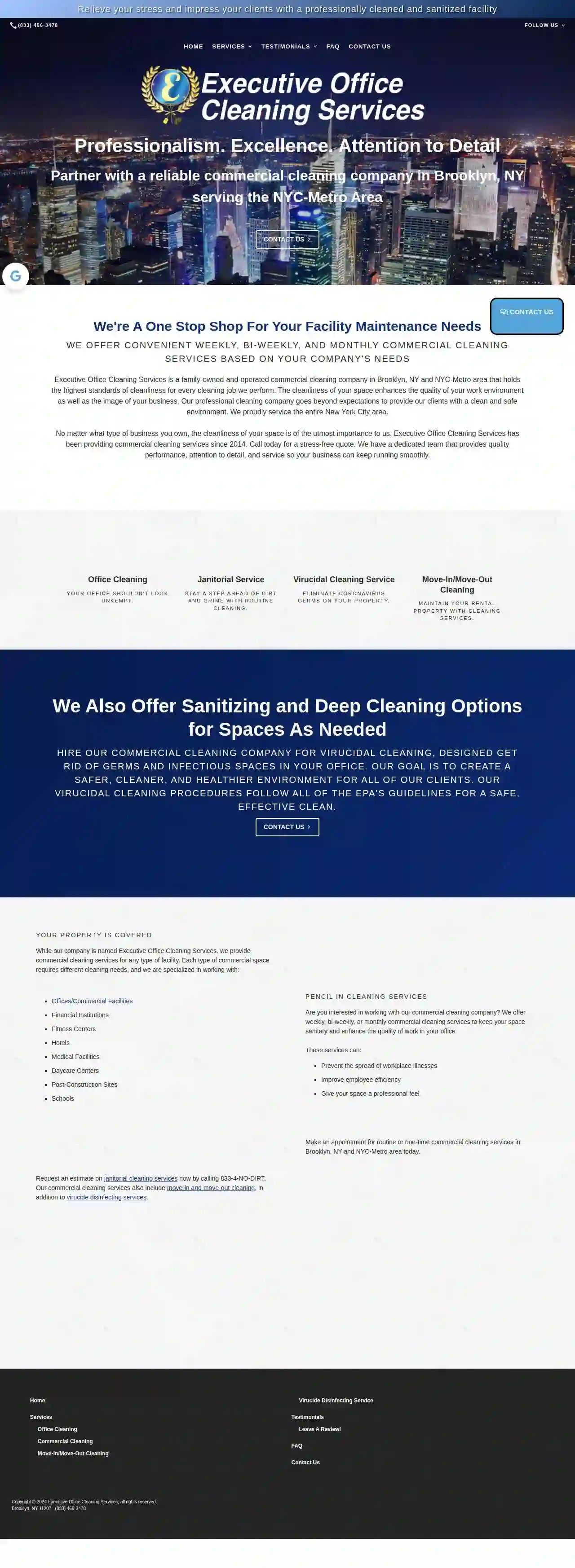 Executive Office Cleaning Services