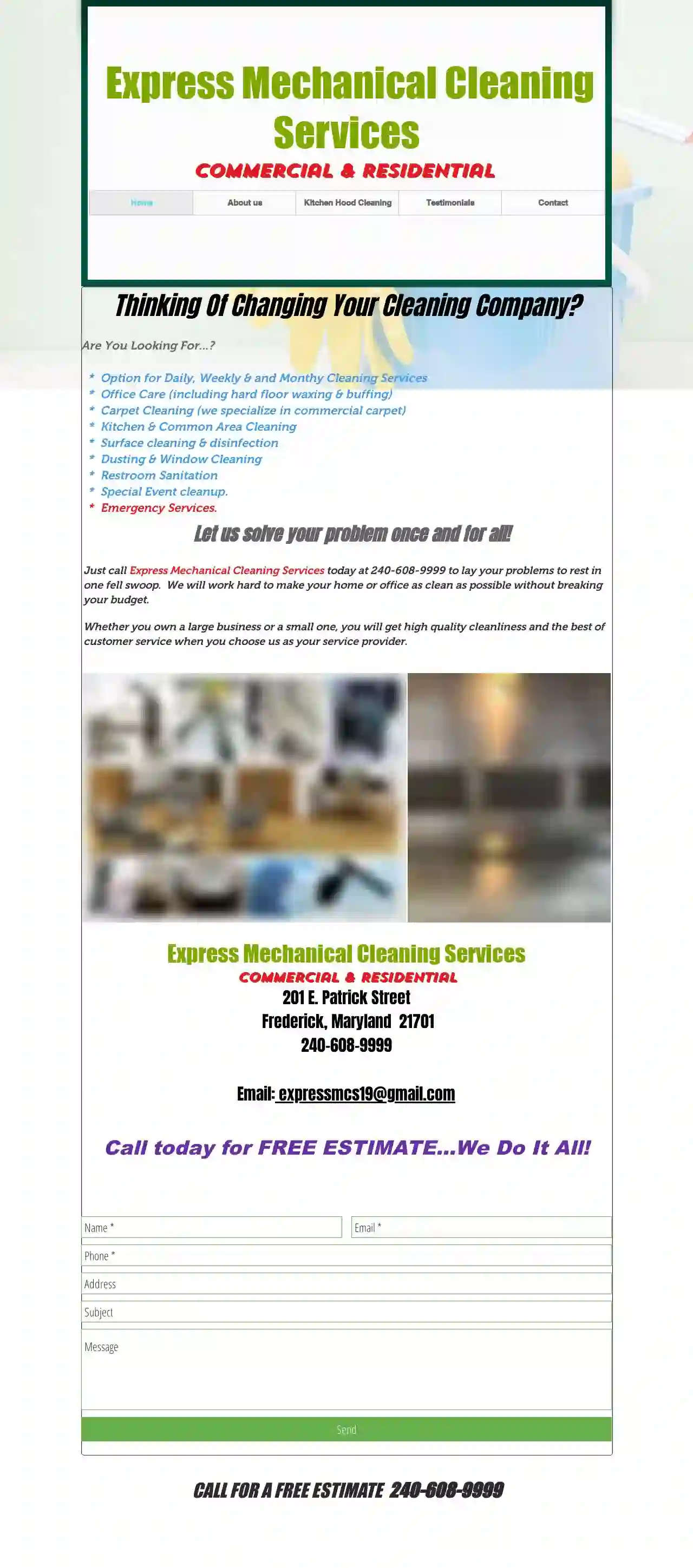 Express Mechanical Cleaning Services (Specializes in Kitchen Hood Cleaning)