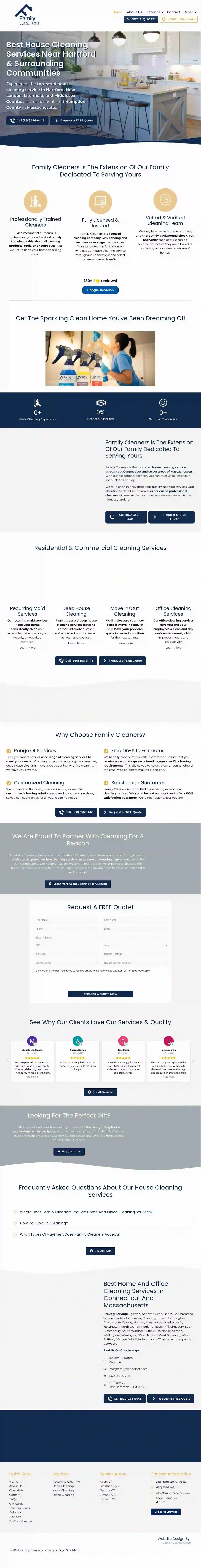 Family Cleaners Cleaning Services Connecticut