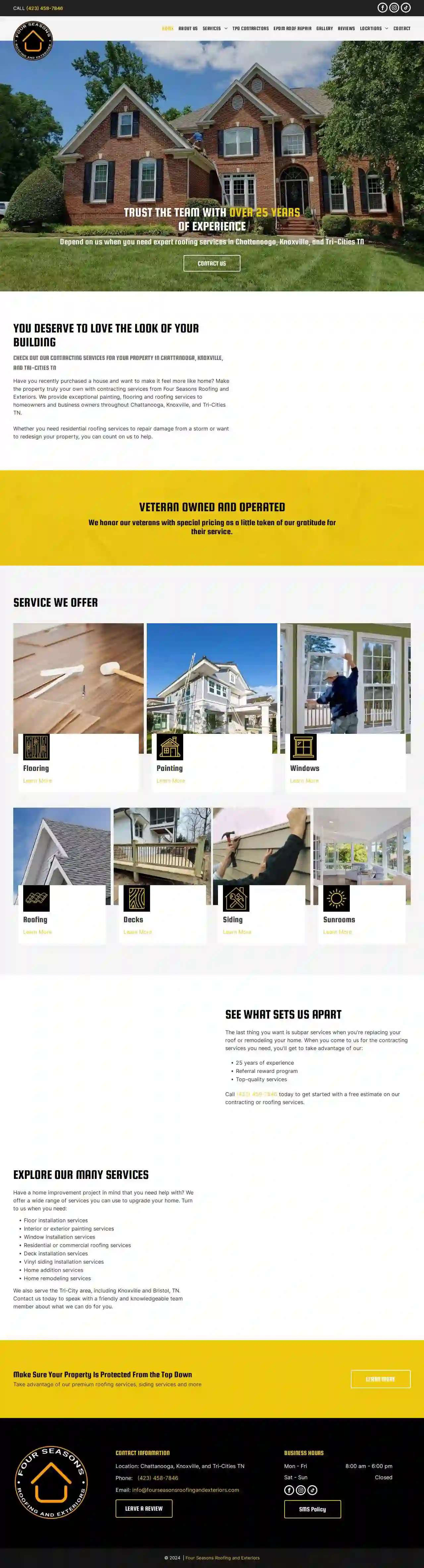 Four Seasons Roofing and Exteriors - Chattanooga