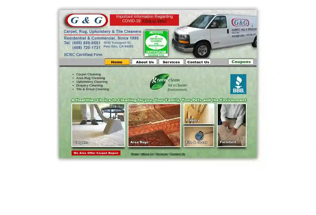 G & G Carpet, Rug, Upholstery and Tile Cleaners