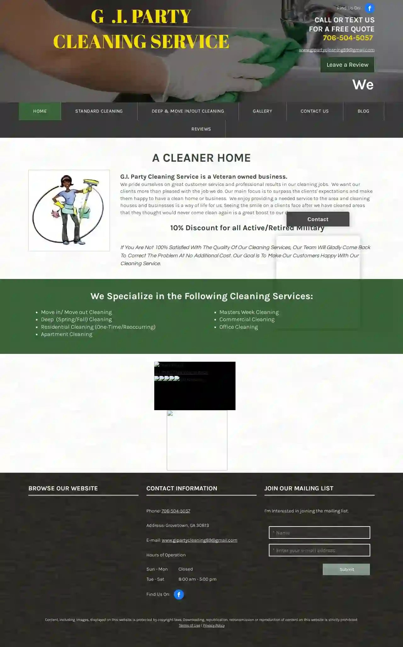 G.I. Party Cleaning Service