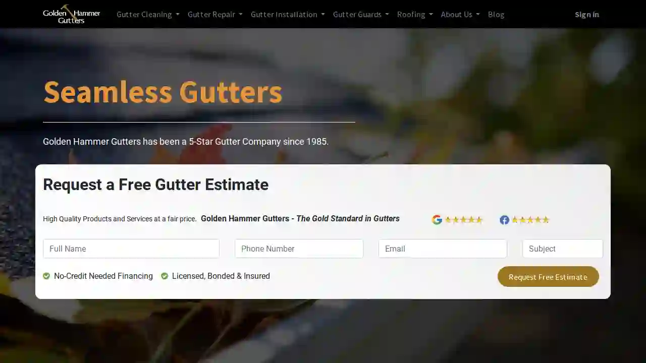 Golden Hammer Gutters