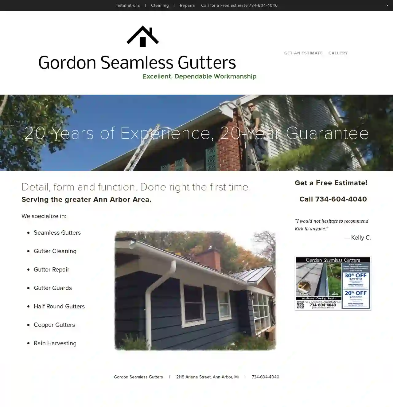 Gordon Seamless Gutters