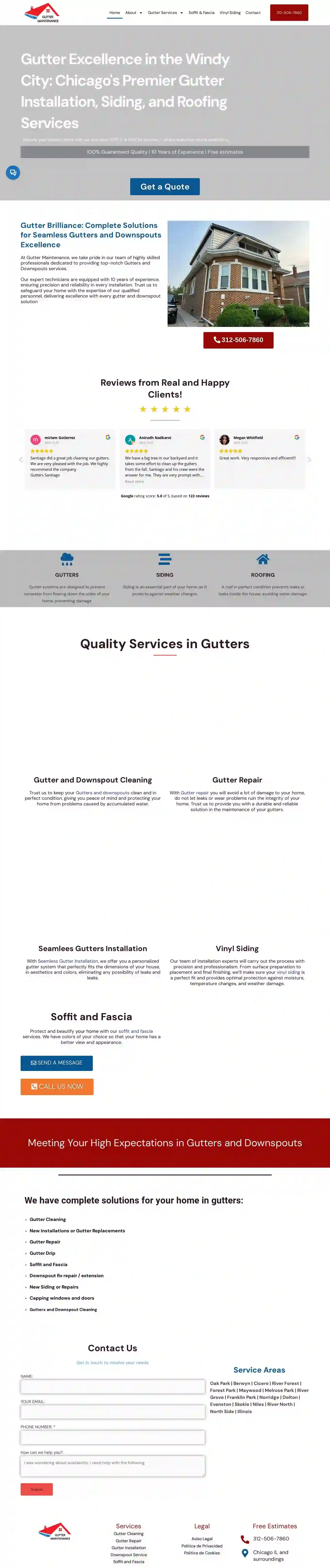 Gutters Cleaning, repair and Installation