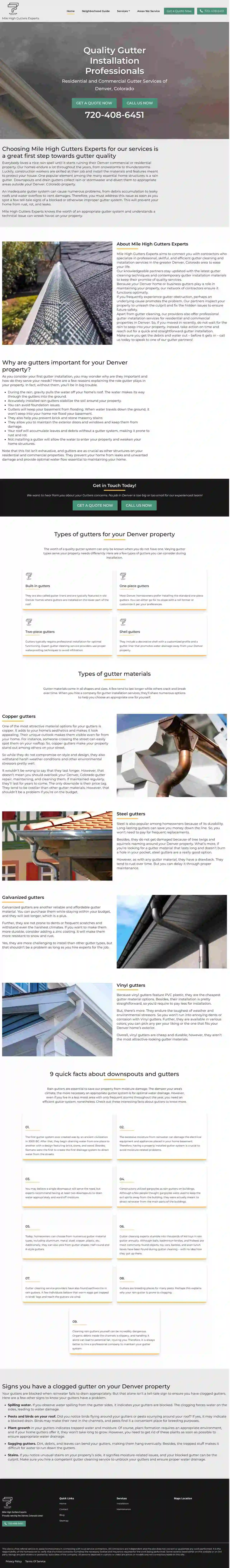 Mile High Gutters Experts