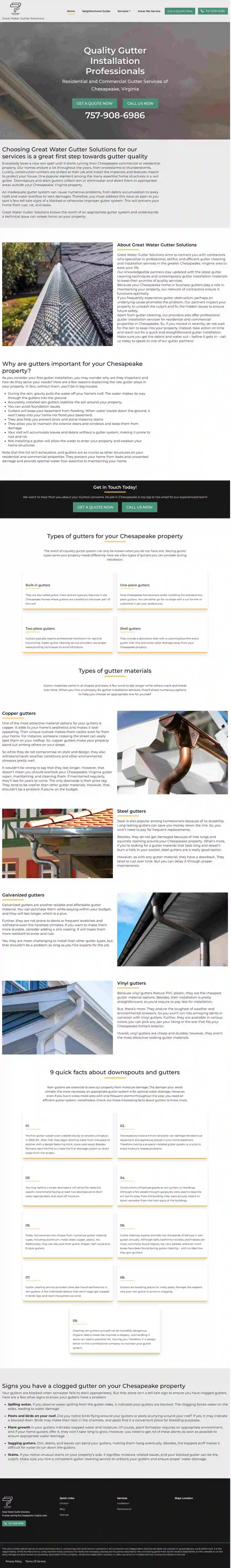 Great Water Gutter Solutions