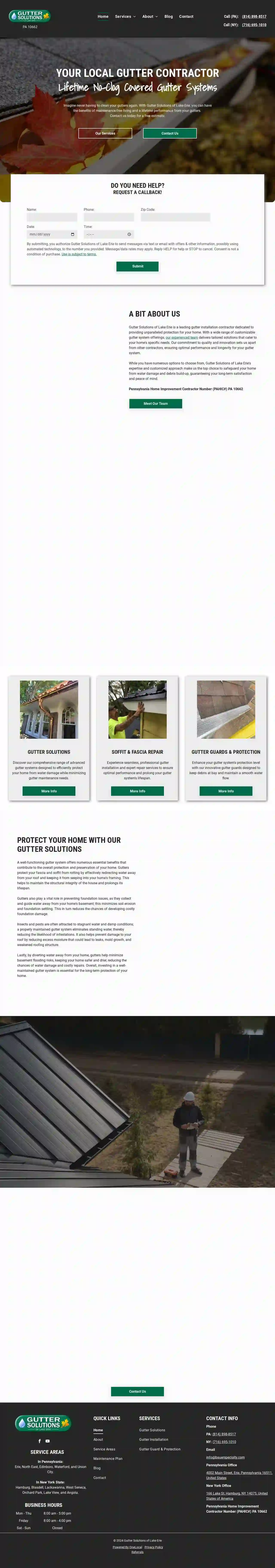 Gutter Solutions of Lake Erie, PA