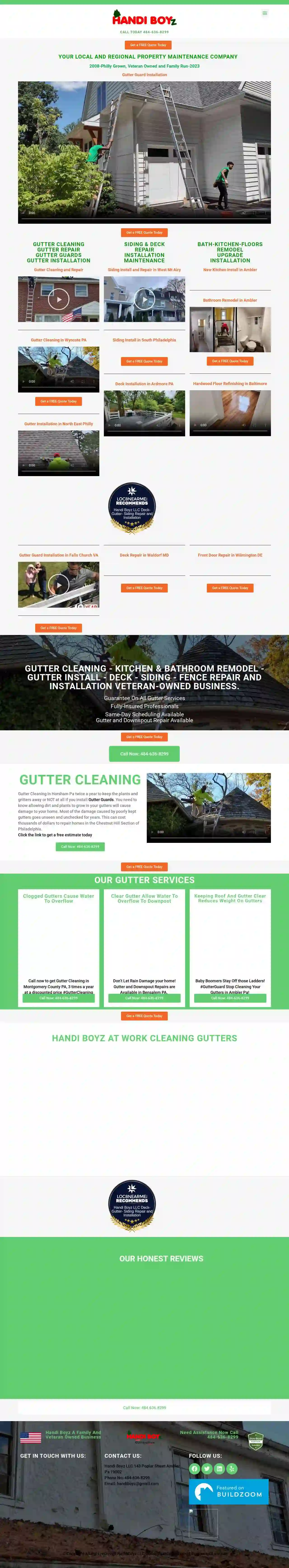 Handi Boyz LLC Gutter Cleaning and Repair- Siding - Deck Repair and Installation