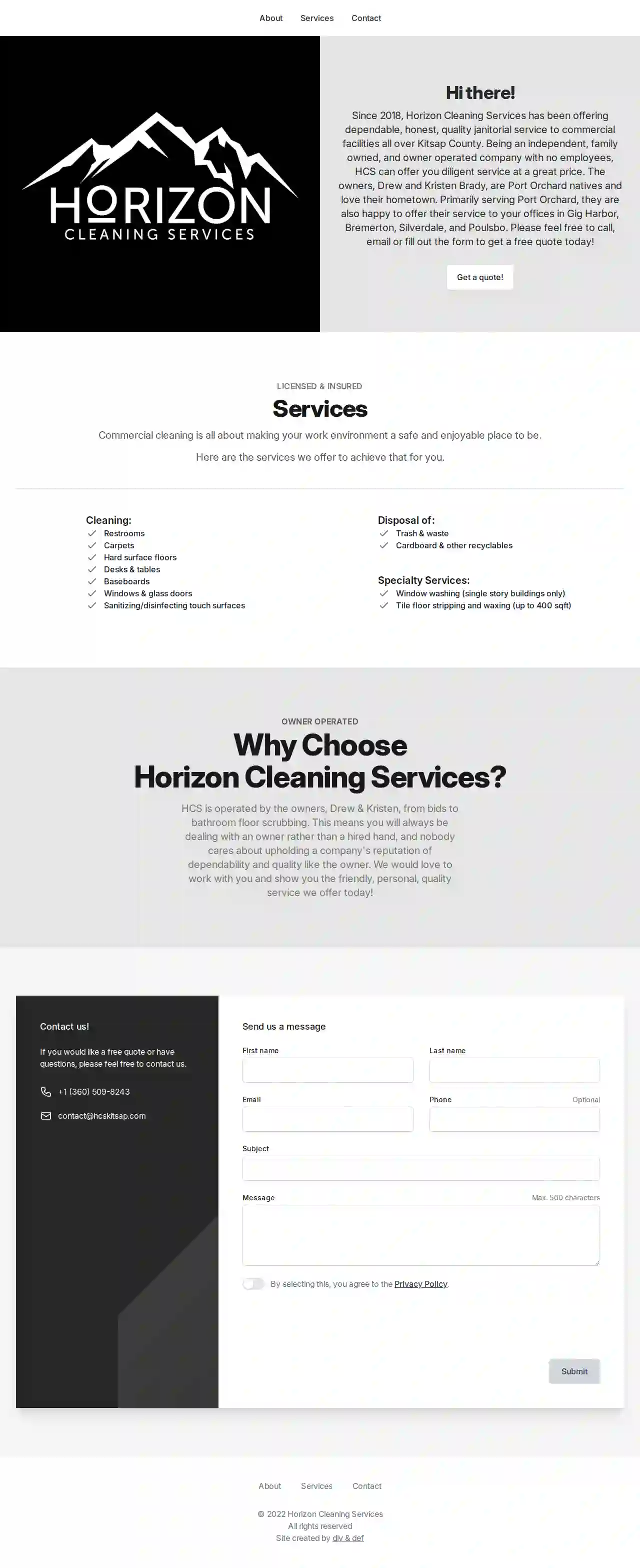 Horizon Cleaning Services