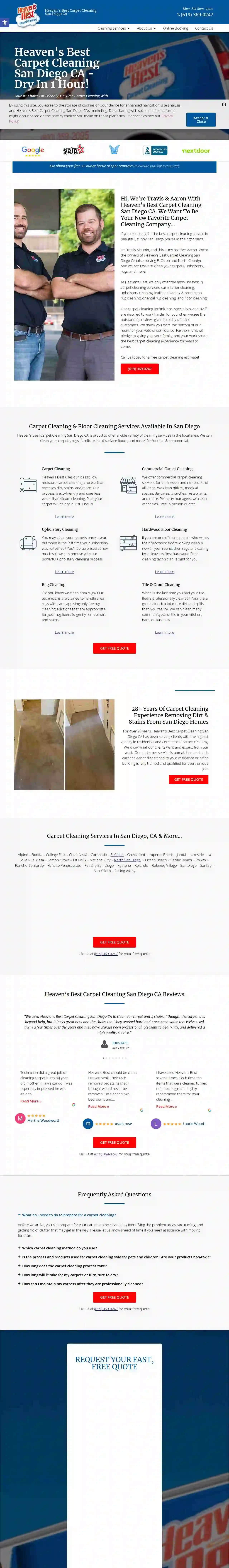 Heaven's Best Carpet Cleaning San Diego CA