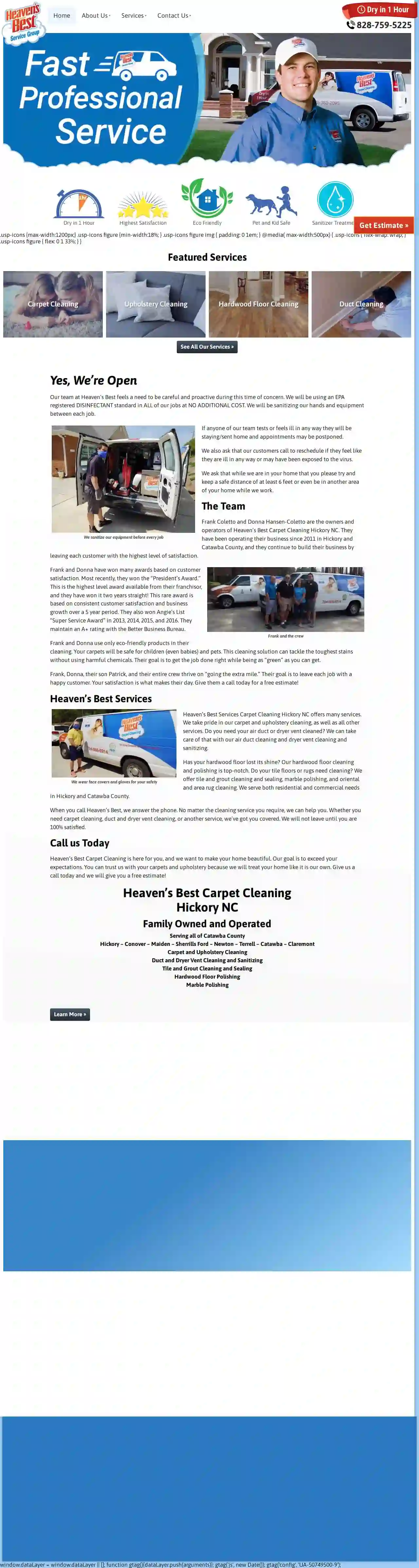 Heaven's Best Carpet Cleaning Hickory NC