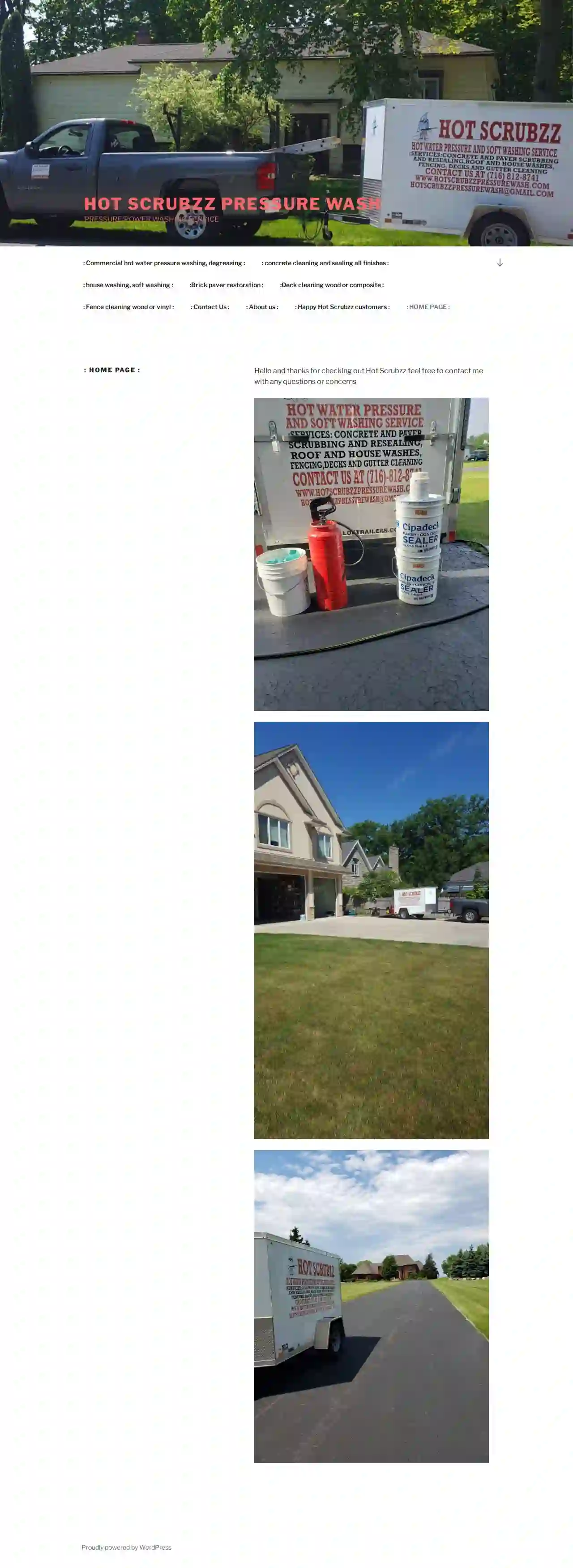 Hot scrubzz pressure washing service