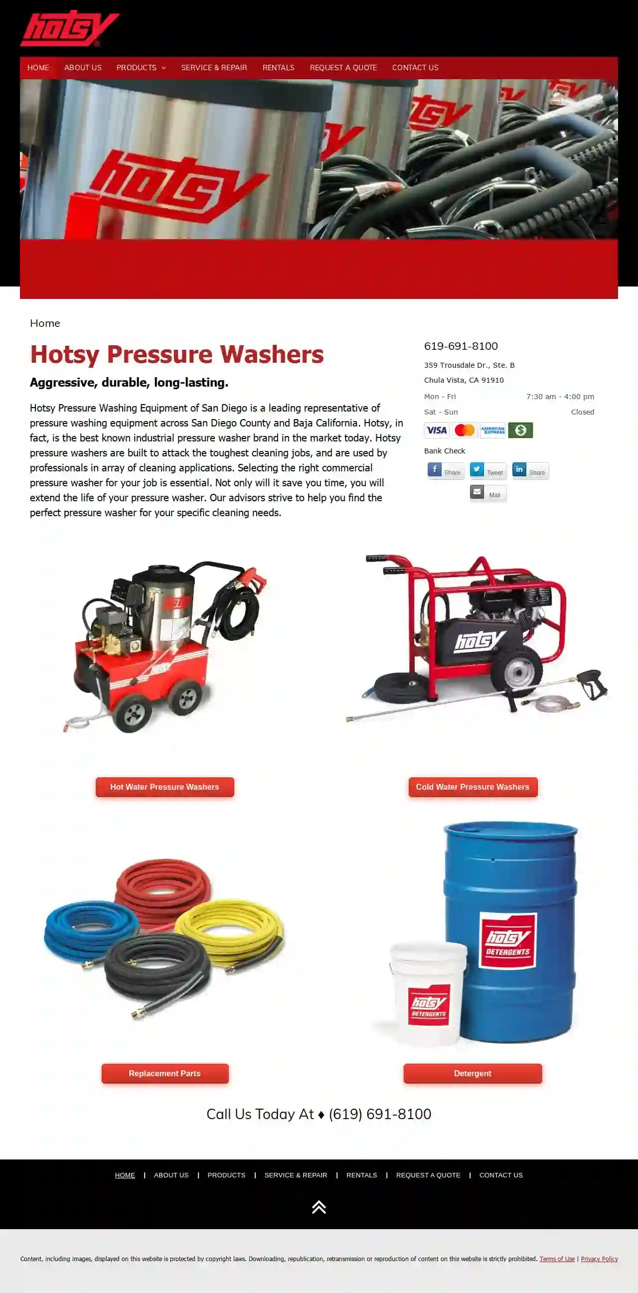 Hotsy Pressure Washing Equipment