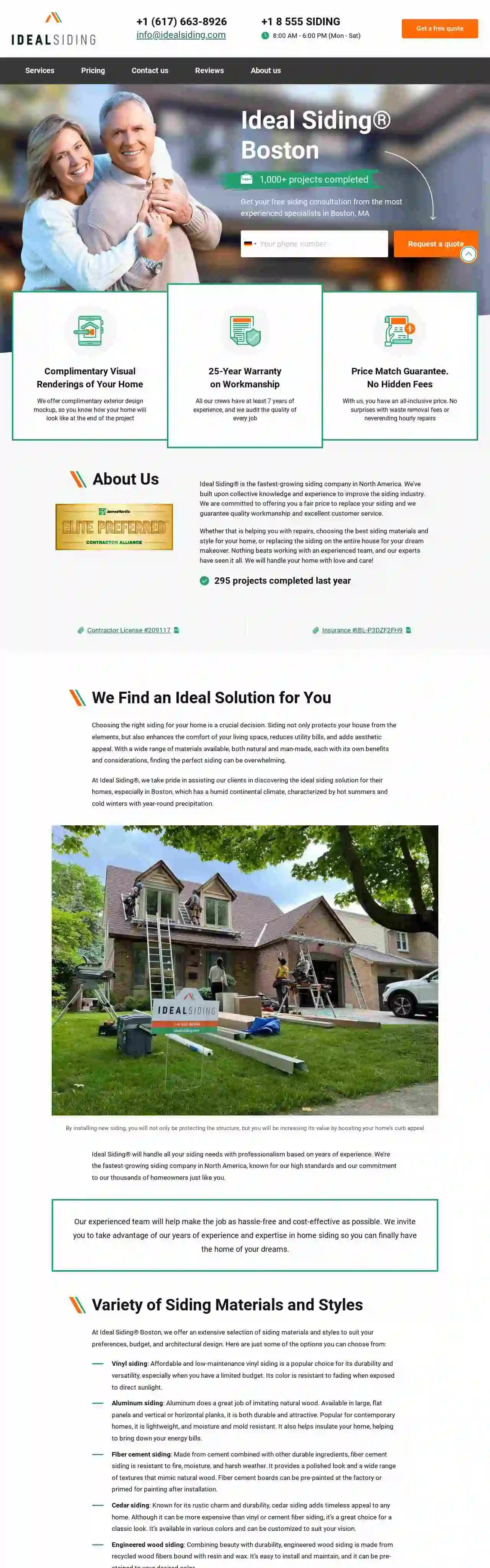 Ideal Siding Boston