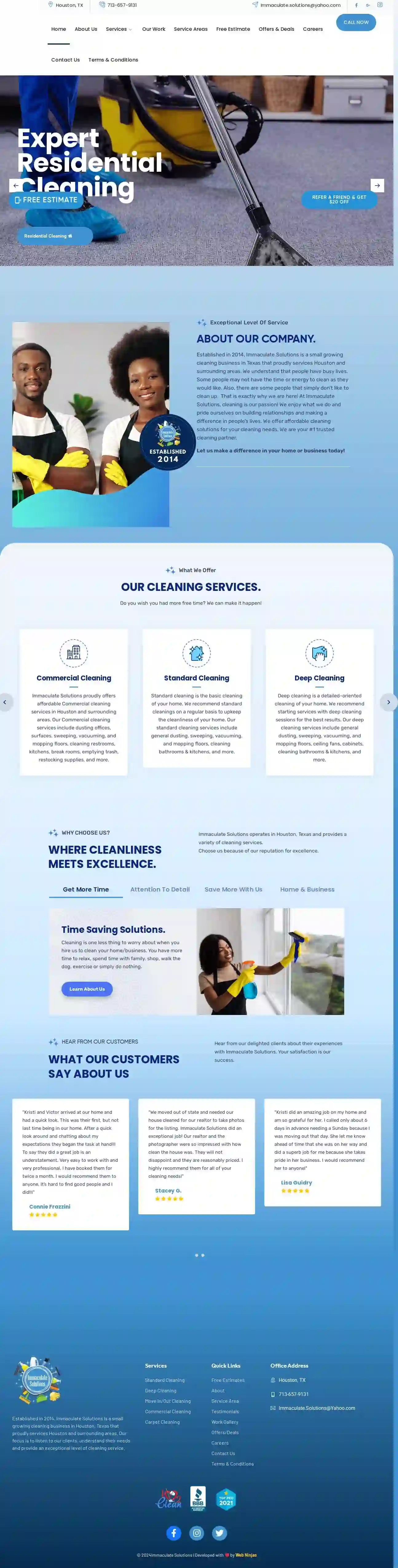 Immaculate Solutions Residential & Commercial Cleaning Services LLC