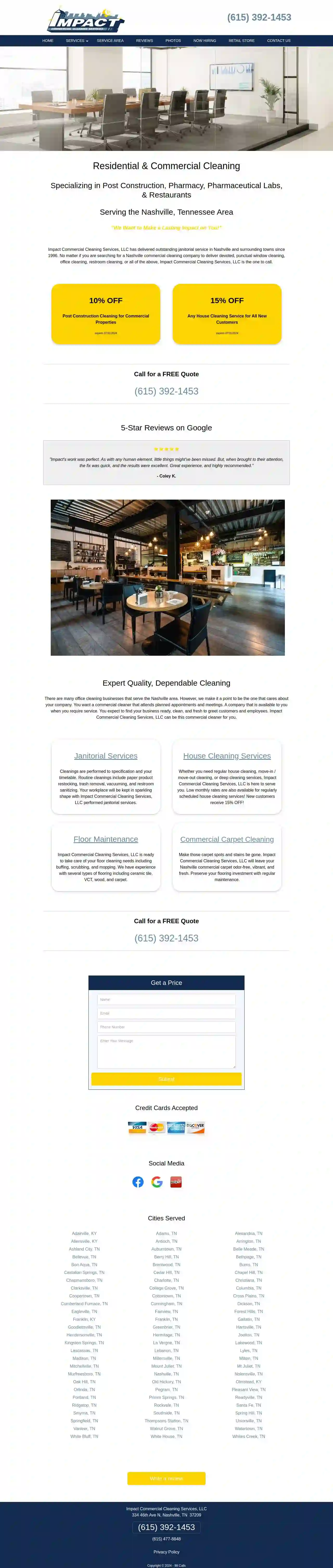 Impact Commercial Cleaning Services, LLC