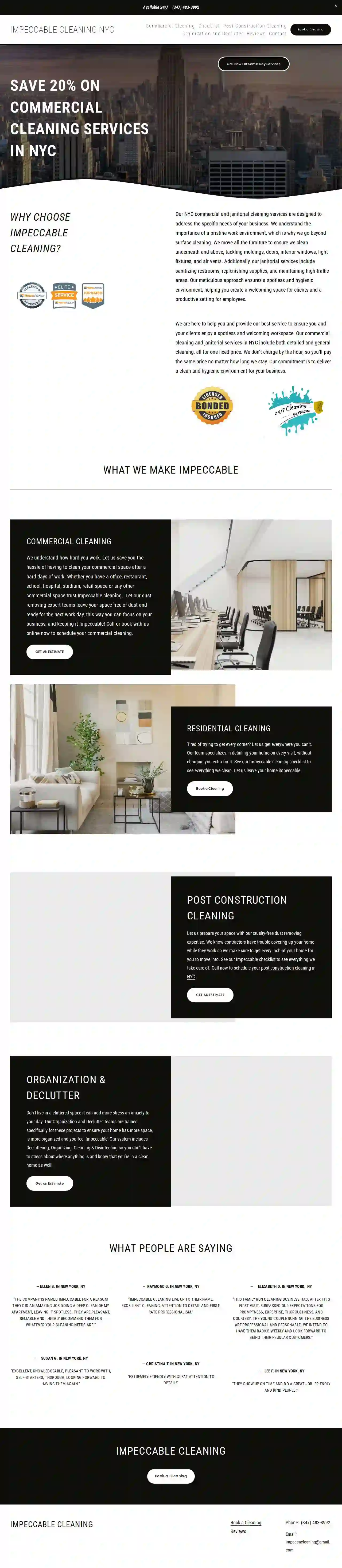 Impeccable Cleaning NYC