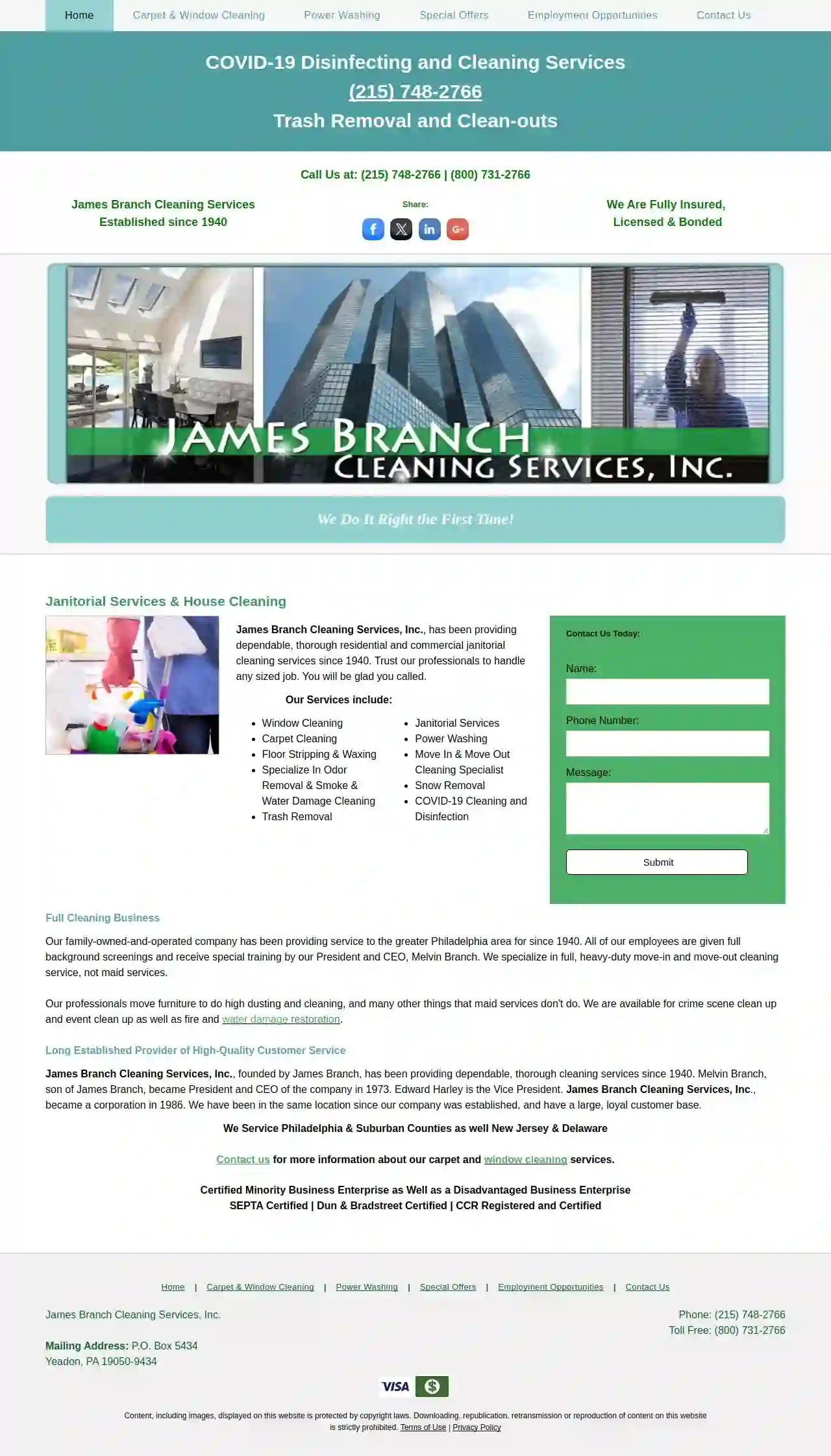 Branch James Janitorial Service