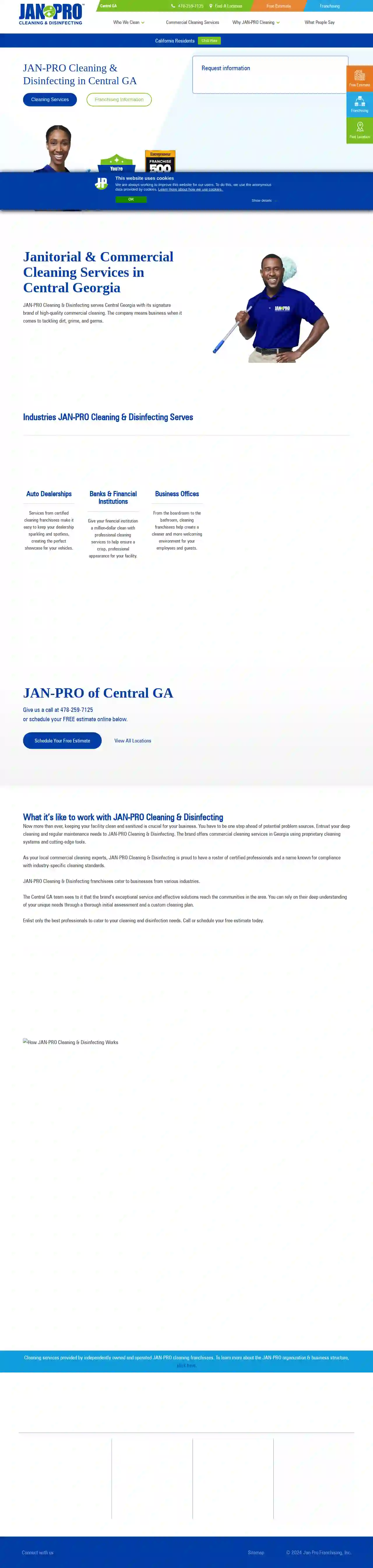 JAN-PRO Cleaning & Disinfecting in Central GA