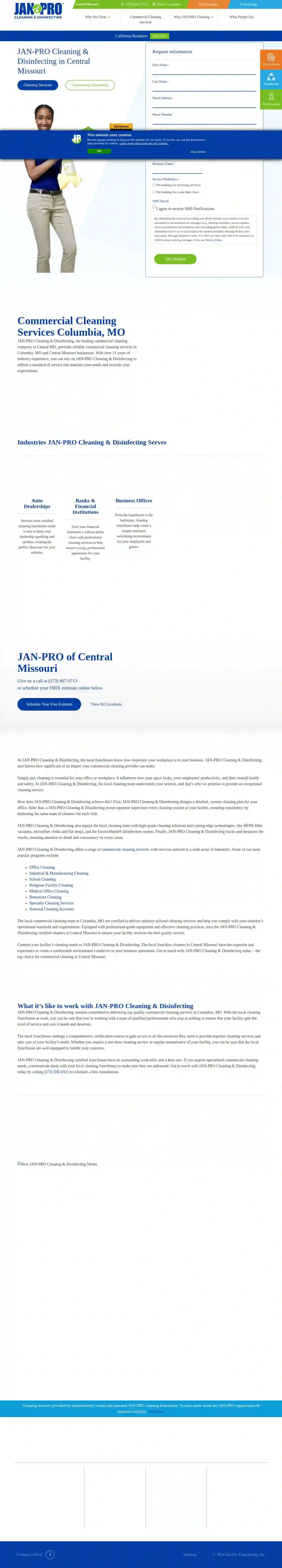 JAN-PRO Cleaning & Disinfecting in Central Missouri