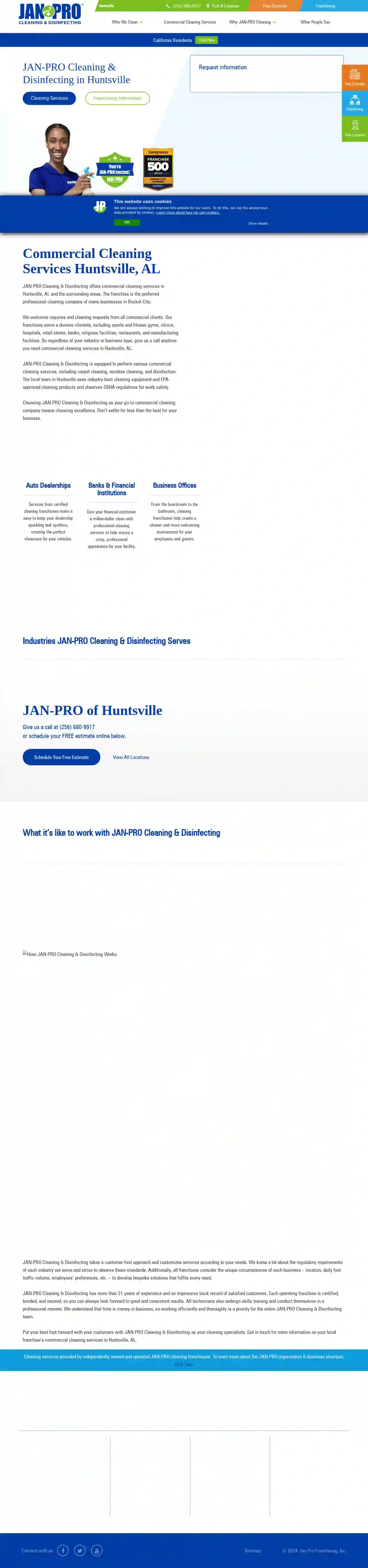 JAN-PRO Cleaning & Disinfecting in Huntsville